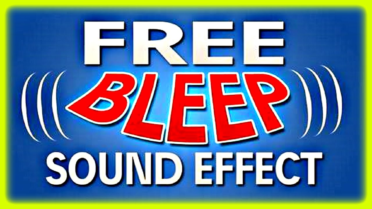 Bloopers beep sound effect final cutters